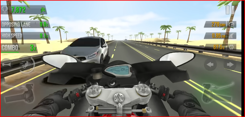 Ride against traffic